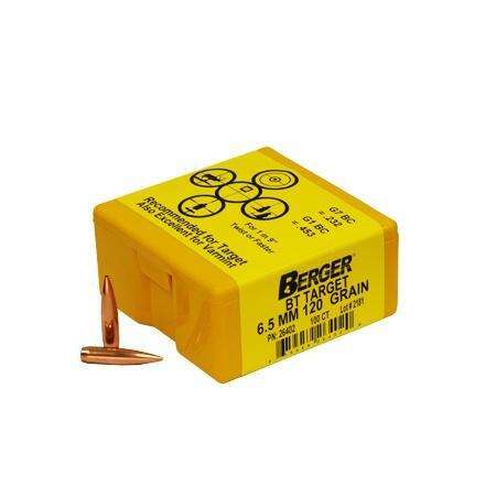 Ammunition Berger Bullets Ready Series 6.5MM 120GR MATCH TARGET BT